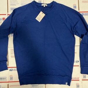 New Peter Millar Blue Crewneck Sweatshirt Size Small MSRP $149